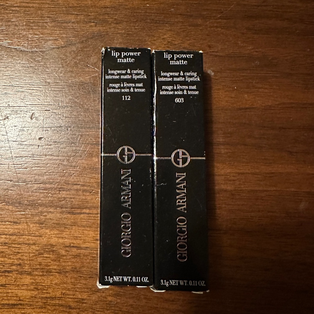 Giorgio Armani Lip Power Matte Lipsticks